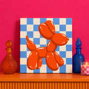Orange Balloon Dog Bedazzle Kit