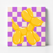 Yellow Balloon Dog Bedazzle Kit